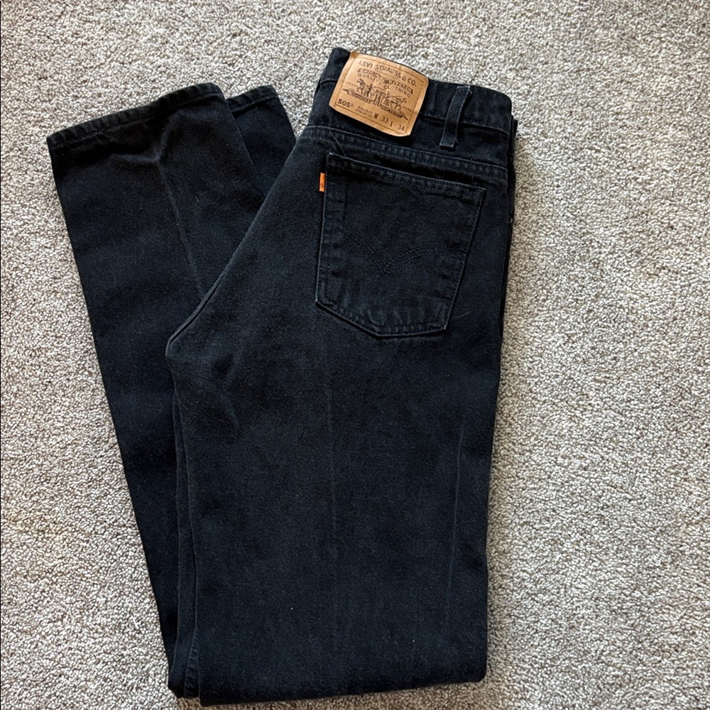 Levi's Men's Straight Jeans in Black
